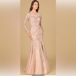 Sophisticated Long Sleeve Lace Gown